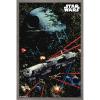 imageTrends International Star Wars Saga  Space Battle Wall Poster 22375quot x 34quot Premium Unframed VersionBarnwood Framed Version