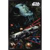 imageTrends International Star Wars Saga  Space Battle Wall Poster 22375quot x 34quot Premium Unframed VersionBlack Framed Version