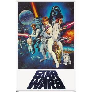 imageTrends International Star Wars A New Hope  One Sheet No Billing Block Wall Poster 34L x 224W Premium Unframed VersionPremium Unframed Version