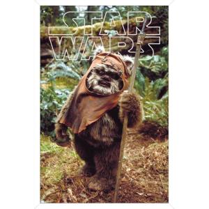 imageTrends International Star Wars Return of the Jedi  Wicket W Warrick Wall Poster 34L x 224W Premium Unframed VersionWhite Framed Version