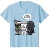 imageStar Wars Christmas Boba Its Cold Outside Graphic TShirt TShirtBaby Blue