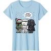 imageStar Wars Christmas Boba Its Cold Outside Graphic TShirt TShirtBaby Blue