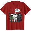 imageStar Wars Christmas Boba Its Cold Outside Graphic TShirt TShirtCranberry Red