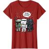 imageStar Wars Christmas Boba Its Cold Outside Graphic TShirt TShirtCranberry Red