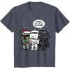 imageStar Wars Christmas Boba Its Cold Outside Graphic TShirt TShirtHeather Blue