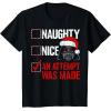 imageStar Wars Christmas Darth Vader Naughty or Nice Checklist TShirtBlack