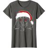 imageStar Wars Christmas Darth Vader Santa Hat Sketch Disney TShirtAsphalt Grey
