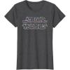imageStar Wars Christmas Lights Logo TShirtDark Heather Grey