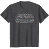 imageStar Wars Christmas Lights Logo TShirtDark Heather Grey