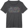 imageStar Wars Christmas Lights Logo TShirtDark Heather Grey