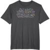 imageStar Wars Christmas Lights Logo TShirtDark Heather Grey