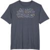 imageStar Wars Christmas Lights Logo TShirtHeather Blue