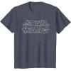 imageStar Wars Christmas Lights Logo TShirtHeather Blue