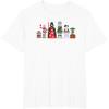 imageStar Wars Holiday Galactically Festive Christmas Pattern TShirtWhite