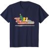 imageStar Wars Holiday Luke ampamp C3PO Christmas Tree Run TShirtNavy Blue