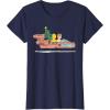 imageStar Wars Holiday Luke ampamp C3PO Christmas Tree Run TShirtNavy Blue