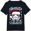 imageStar Wars Storm Trooper Droid Looking Christmas TShirt TShirtBlack
