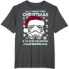 imageStar Wars Storm Trooper Droid Looking Christmas TShirt TShirtDark Heather Grey