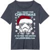 imageStar Wars Storm Trooper Droid Looking Christmas TShirt TShirtHeather Blue