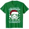 imageStar Wars Storm Trooper Droid Looking Christmas TShirt TShirtKelly Green