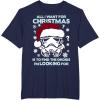 imageStar Wars Storm Trooper Droid Looking Christmas TShirt TShirtNavy Blue