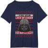 imageStar Wars Vader Lack Of Cheer Ugly Christmas Sweater TShirt TShirtNavy Blue