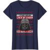 imageStar Wars Vader Lack Of Cheer Ugly Christmas Sweater TShirt TShirtNavy Blue