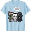 imageStar Wars Christmas Boba Its Cold Outside Graphic TShirt TShirtBaby Blue