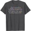 imageStar Wars Christmas Lights Logo TShirtDark Heather Grey