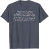 imageStar Wars Christmas Lights Logo TShirtHeather Blue