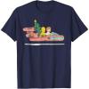 imageStar Wars Holiday Luke ampamp C3PO Christmas Tree Run TShirtNavy Blue