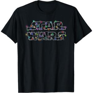 imageStar Wars Christmas Lights Logo TShirtBlack
