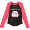 imageSTAR WARS Girls Storm Trooper Girls Long Sleeve Raglan TShirt  Girls 416PinkBlack