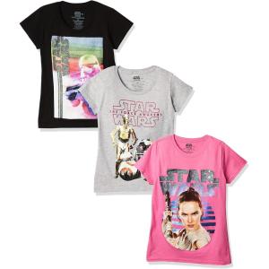 imageSTAR WARS Girls Classic Graphic Tee 3PackAssorted