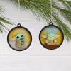 imageHallmark Star Wars The Mandalorian Grogu Scenes Mini Christmas Ornaments Shatterproof Set of 4Grogu