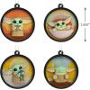 imageHallmark Star Wars The Mandalorian Grogu Scenes Mini Christmas Ornaments Shatterproof Set of 4Grogu