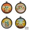 imageHallmark Star Wars The Mandalorian Grogu Scenes Mini Christmas Ornaments Shatterproof Set of 4Grogu
