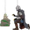 imageHallmark Star Wars The Mandalorian and Grogu Christmas Ornaments Set of 2