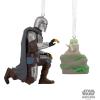 imageHallmark Star Wars The Mandalorian and Grogu Christmas Ornaments Set of 2