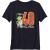 imageStar Wars Yoda 40th Birthday Premium Triblend TShirtNavy Blue