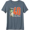 imageStar Wars Yoda 40th Birthday Premium Triblend TShirtSlate Grey