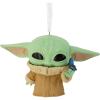 imageHallmark Star Wars The Mandalorian Grogu with Butterfly Funko POP Christmas OrnamentGrogu
