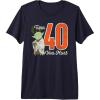 imageStar Wars Yoda 40th Birthday Premium Triblend TShirtNavy Blue