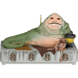 imageHallmark Keepsake Christmas Ornament 2024 Star Wars The Phantom Menace 25th Anniversary QuiGon Jinn Gifts for Star Wars FansJabba the Hutt