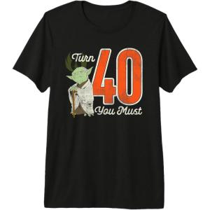 imageStar Wars Yoda 40th Birthday Premium Triblend TShirtBlack