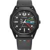 imageCitizen Mens EcoDrive Star Wars Darth Vader Black Ion Plated Case Watch with Gray Leather Strap Black Dial Model BM749800W