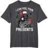 imageStar Wars Christmas Darth Vader I Can Feel Your Presents TShirtDark Heather Grey