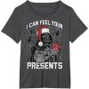 imageStar Wars Christmas Darth Vader I Can Feel Your Presents TShirtDark Heather Grey