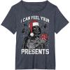 imageStar Wars Christmas Darth Vader I Can Feel Your Presents TShirtHeather Blue