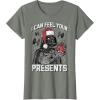 imageStar Wars Christmas Darth Vader I Can Feel Your Presents TShirtOlive Heather